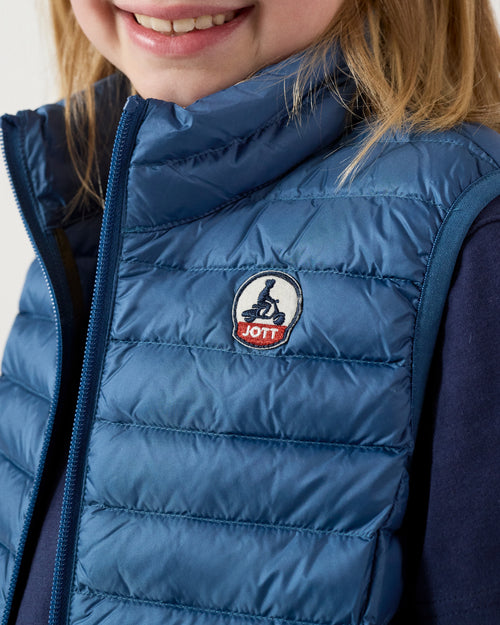 Blue jeans Sleeveless Down Jacket Zoe - JOTT UK - 5