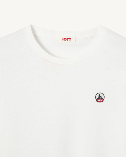White Rosas crew-neck T-shirt - JOTT UK - 5