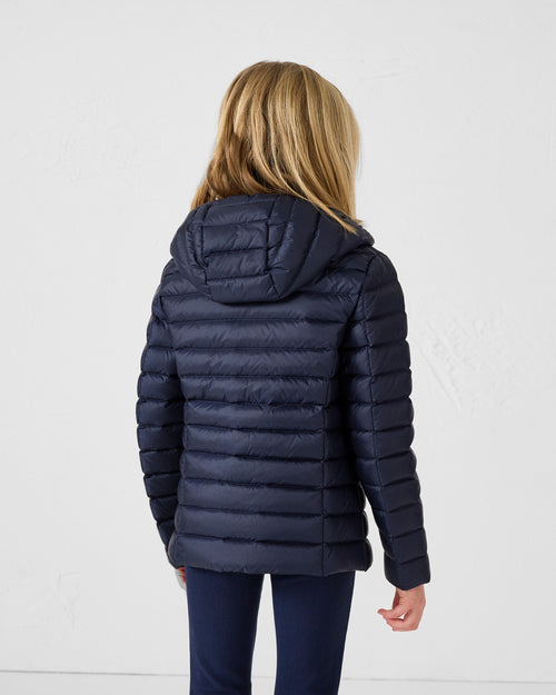 Navy Hooded down jacket Carla - JOTT UK - 4