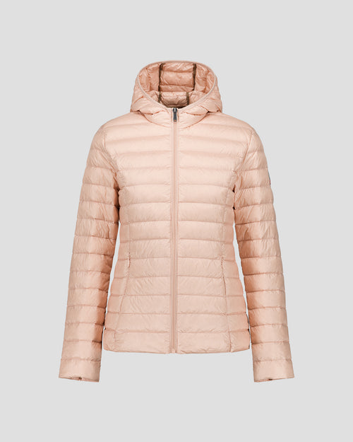 Lightweight hooded down jacket Peach skin Cloe - JOTT UK - 2