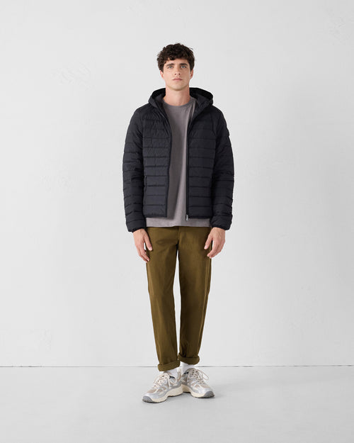 Black Lightweight stretch hooded jacket Frantz - JOTT UK - 3