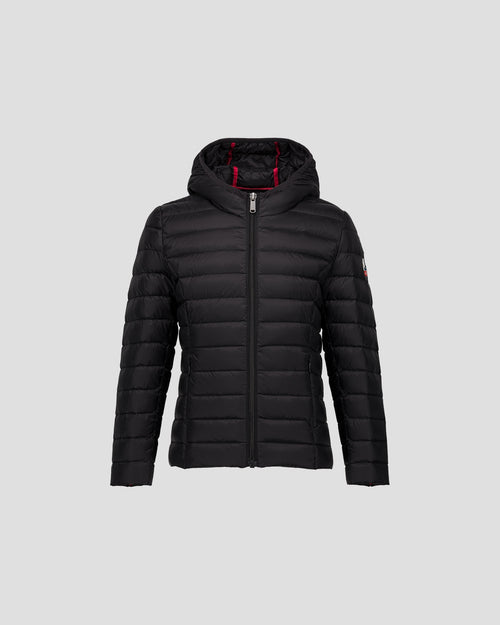 Black Hooded down jacket Carla - JOTT UK - 2