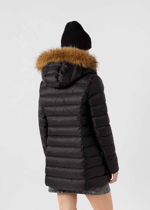Perle Extreme Cold mid-length down jacket Black - JOTT UK - 4