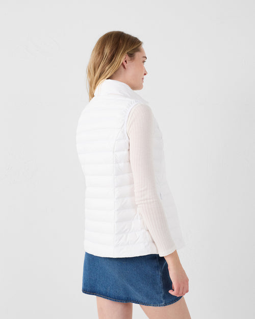 Lightweight Sleeveless Down Jacket White Seda - JOTT UK - 4