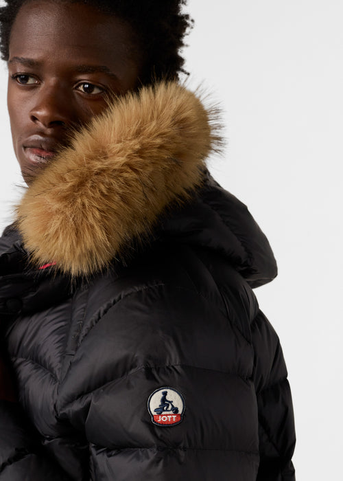 Prestige Extreme Cold hooded down jacket Black - JOTT UK - 5