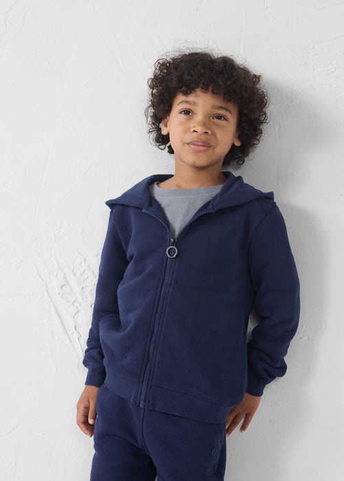 Hoodeded zipped jacket Navy Arie - JOTT UK - 2