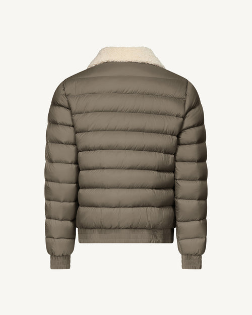 Danao aviator-style down jacket Taupe - JOTT UK - 3