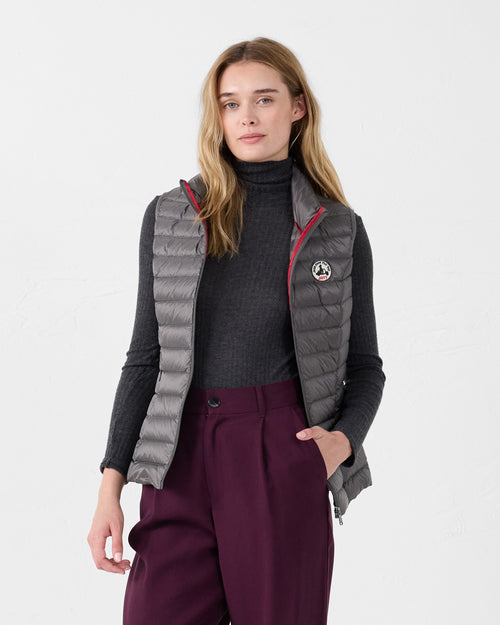 Light sleeveless down jacket Anthracite Seda - JOTT UK - 4