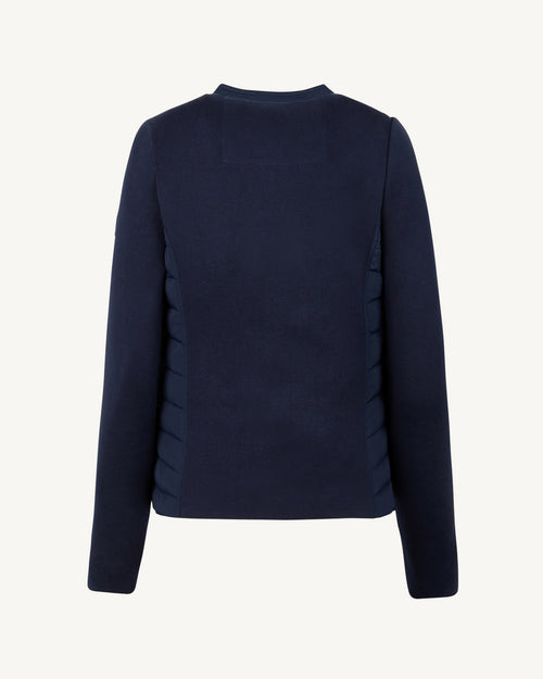 Navy Almeria lightweight bi-fabric puffer jacket - JOTT UK - 3