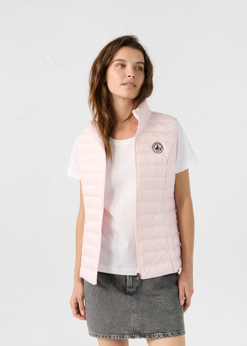 Lightweight sleeveless down jacket Petal pink Seda - JOTT UK - 2