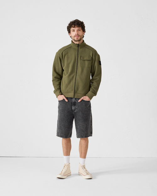 Army Roger bi-fabric high-collar jacket - JOTT UK - 2