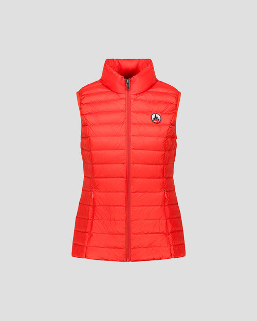 Light sleeveless down jacket Flame red Seda - JOTT UK - 2