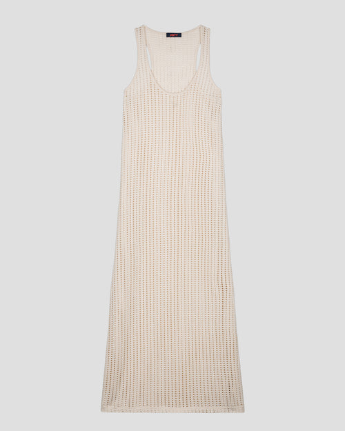 Natural cotton knit maxi dress Euginia - JOTT UK - 2