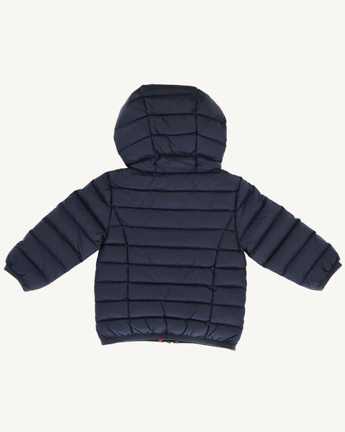 Navy Camille baby hooded puffer jacket - JOTT UK - 2