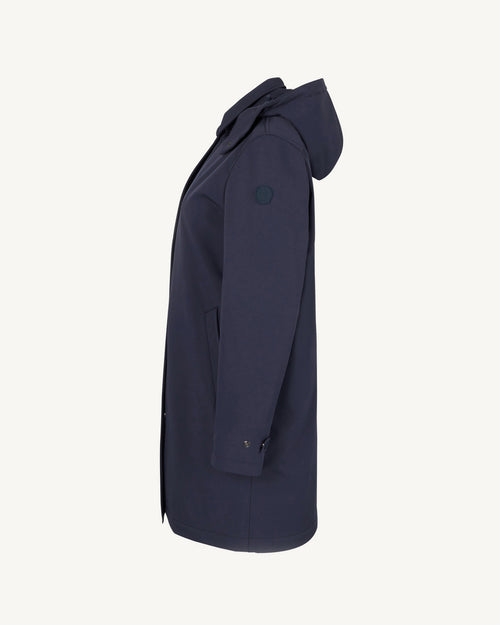 Corinthe waterproof jacket with detachable hood Navy - JOTT UK - 4