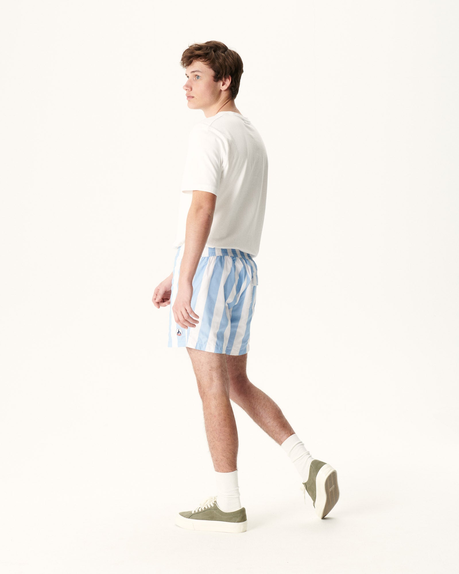 Uo lucien store stripe volley short