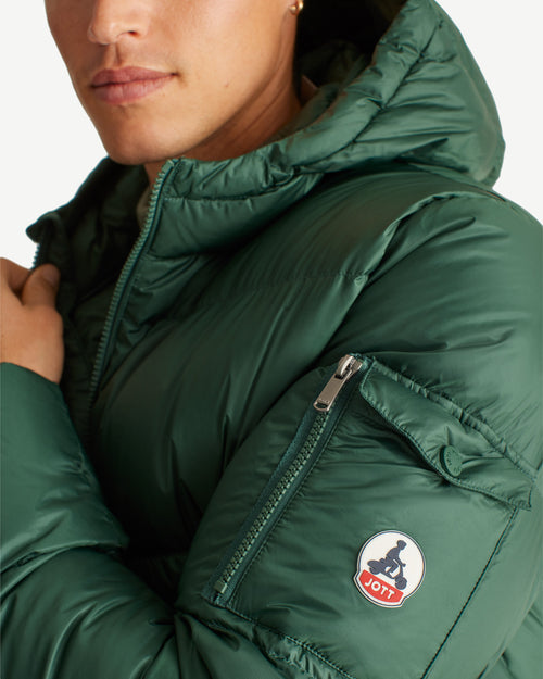 Deep forest Hooded down jacket Java - JOTT UK - 3