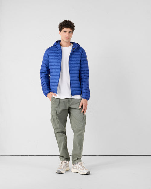 Lightweight Hooded Down Jacket Cobalt Blue Nico