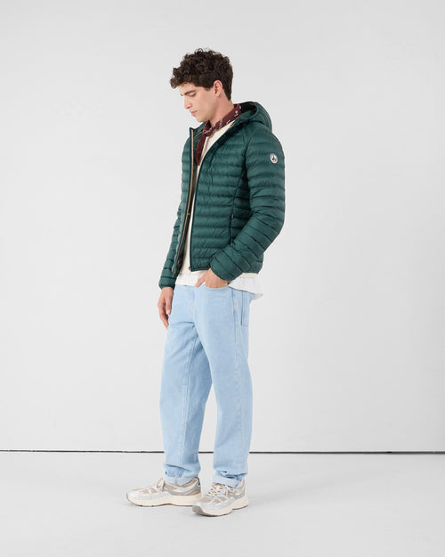 Lightweight Hooded Down Jacket Forest Nico