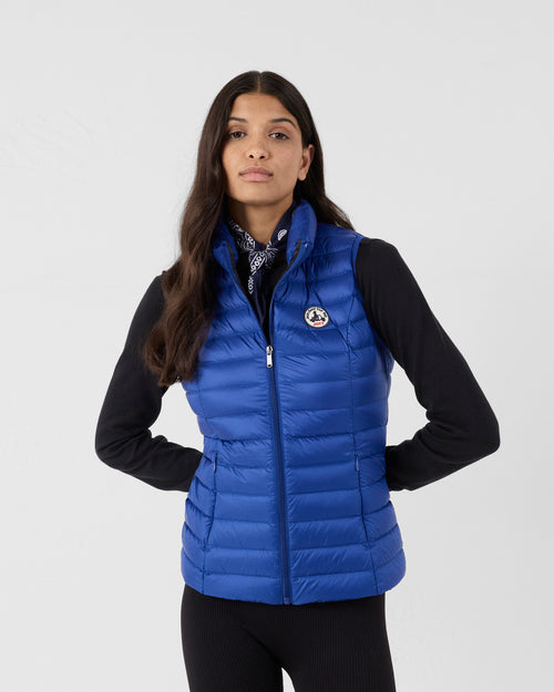 Lightweight Sleeveless Down Jacket Cobalt Blue Seda