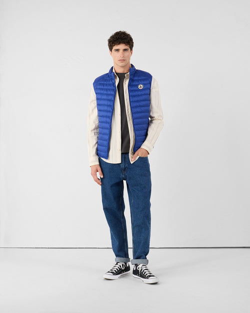 Sleeveless down jacket Cobalt blue Tom