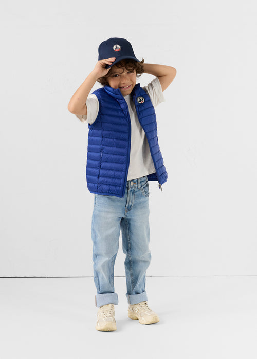 Sleeveless down jacket Cobalt blue Zoe