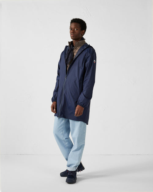 Oban long waterproof jacket with hood Navy - JOTT UK - 3
