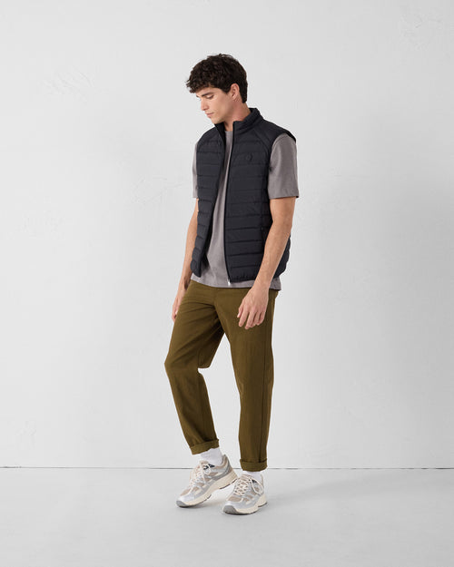 Black Arafo stretch sleeveless puffer jacket - JOTT UK - 3