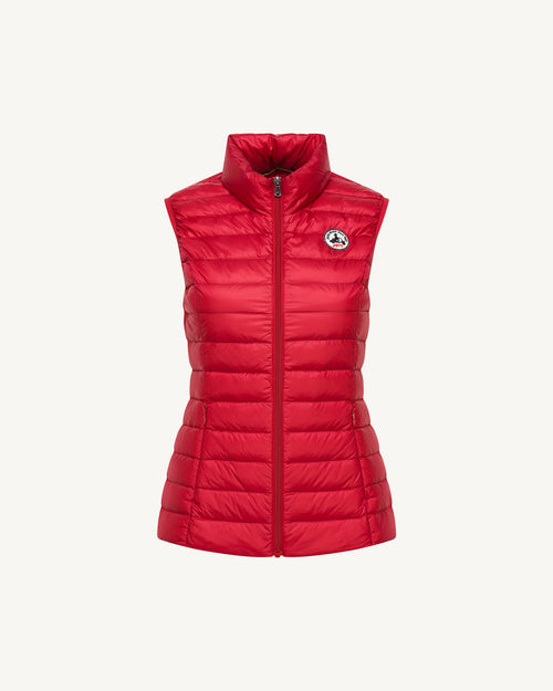 Light sleeveless down jacket Red Seda - JOTT UK - 3
