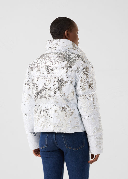 Sequin jacket White/Silver Isadora - JOTT UK - 4