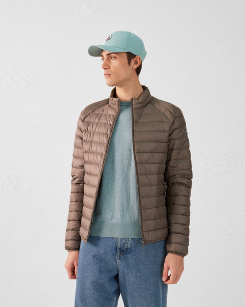 Taupe Lightweight down jacket Mat - JOTT UK - 4