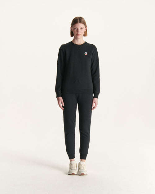 Black Elvas organic cotton sweatshirt - JOTT UK - 4