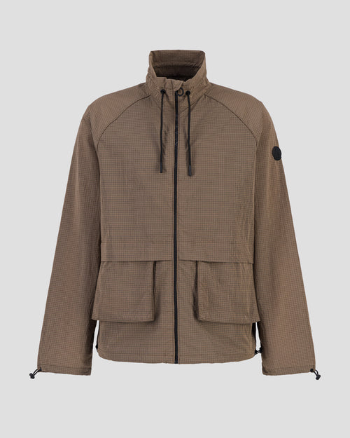 Tawny brown Placebo lightweight windbreaker jacket - JOTT UK - 2