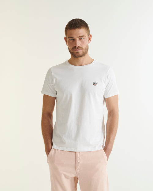 White Pietro organic cotton T-shirt - JOTT UK - 2