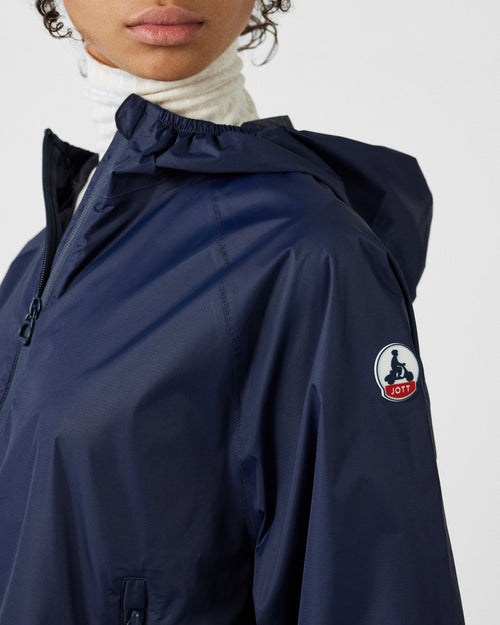 Feroe packable waterproof jacket Navy - JOTT UK - 5