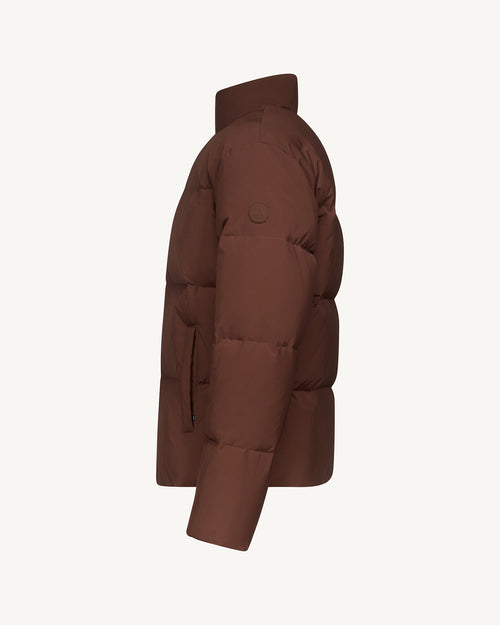 Nagal Extreme Cold puffer-style down jacket Dark chocolate - JOTT UK - 5