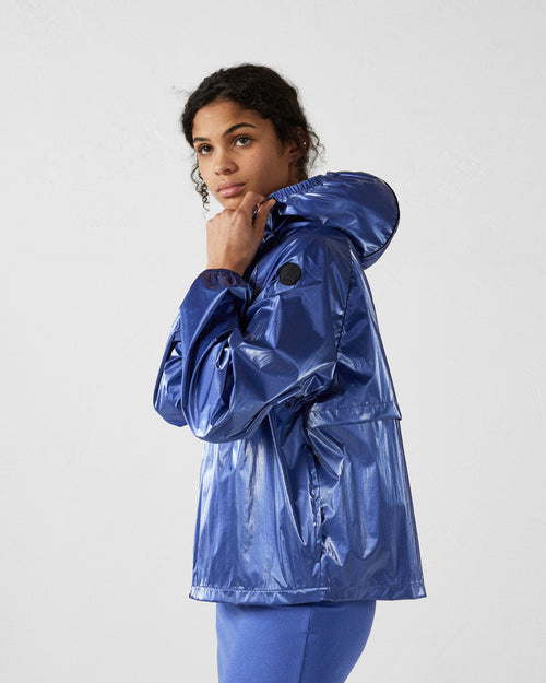 Mystical blue Izumi Metallic Windbreaker - JOTT UK - 3