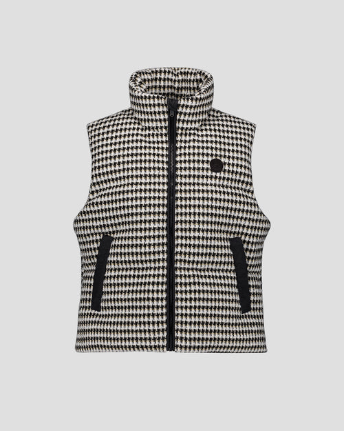 Great Cold puffer jacket Sleeveless Natural/Black Atsuma Multico - JOTT UK - 2