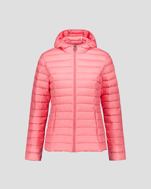 Lightweight hooded down jacket Vibrant fuchsia Cloe - JOTT UK - 2