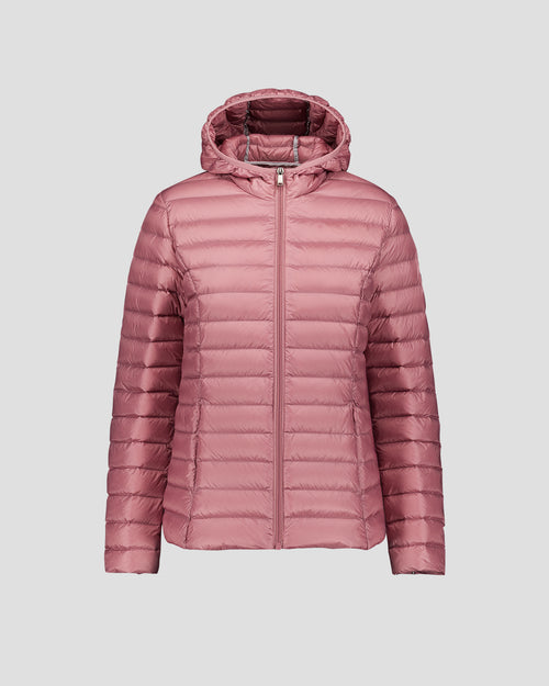 Lightweight hooded down jacket Antique Pink Cloe - JOTT UK - 2