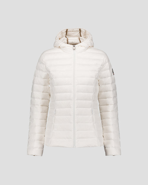 Lightweight hooded down jacket White Cloe - JOTT UK - 2