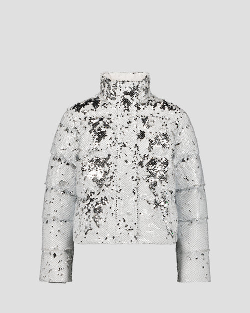Sequin jacket White/Silver Lina - JOTT UK - 2