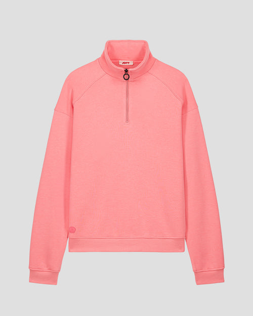 Half-zip sweatshirt Vibrant pink Line - JOTT UK - 2