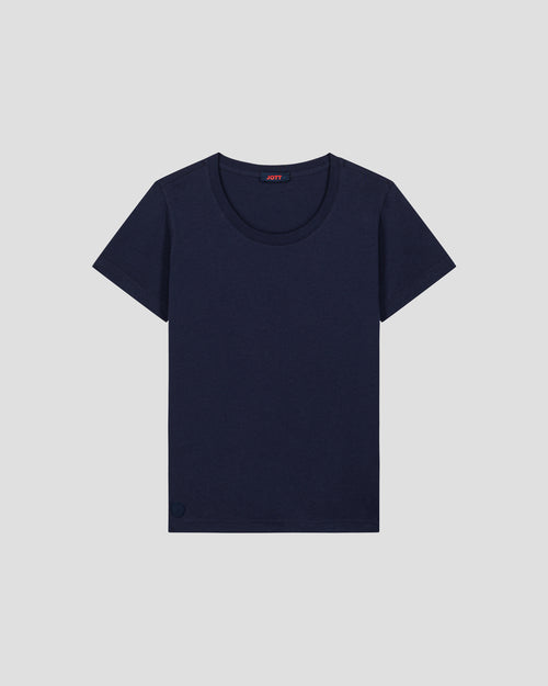 Round-neck Tshirt Navy Lucia - JOTT UK - 2