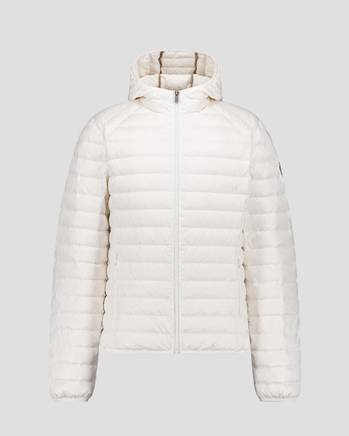 Lightweight Hooded Down Jacket White Nico - JOTT UK - 2