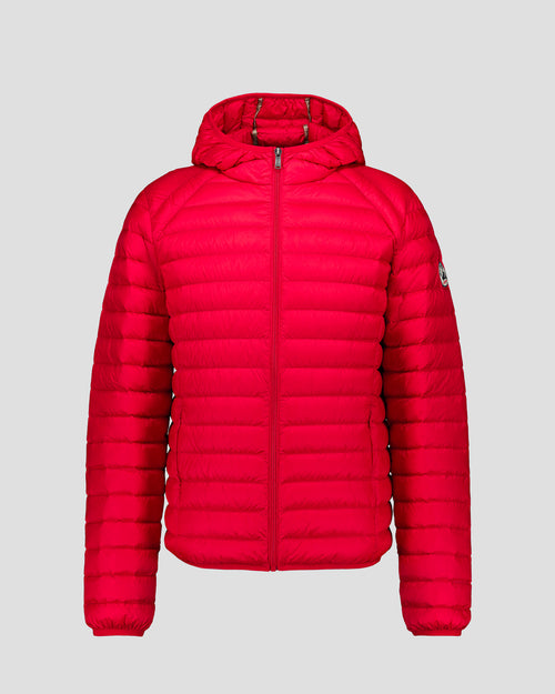 Lightweight Hooded Down Jacket Carmine Red Nico - JOTT UK - 2