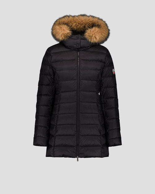 Perle Extreme Cold mid-length down jacket Black - JOTT UK - 2