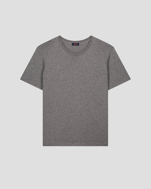 Round-neck Tshirt Dark mottled Gray Petro - JOTT UK - 2