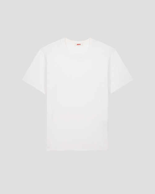 Round-neck Tshirt White Petro - JOTT UK - 2