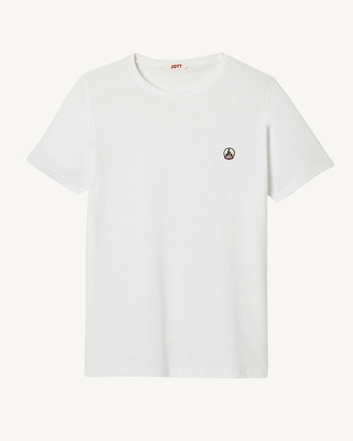 White Pietro organic cotton T-shirt